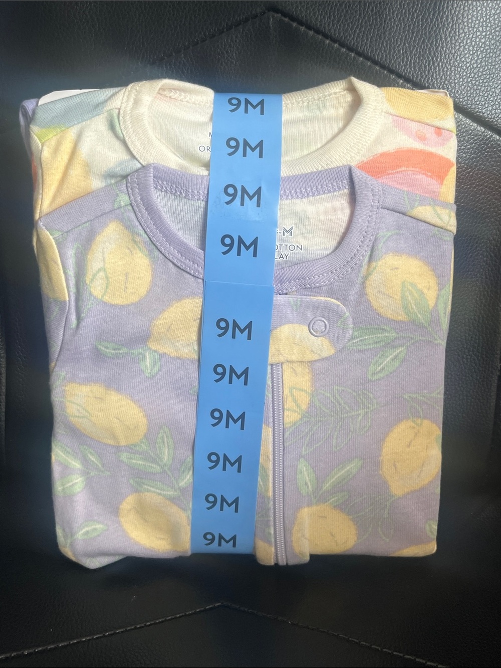 Member’ Mark NWOT 100% Organic Cotton 3-Pack Sleep & Play Onesies